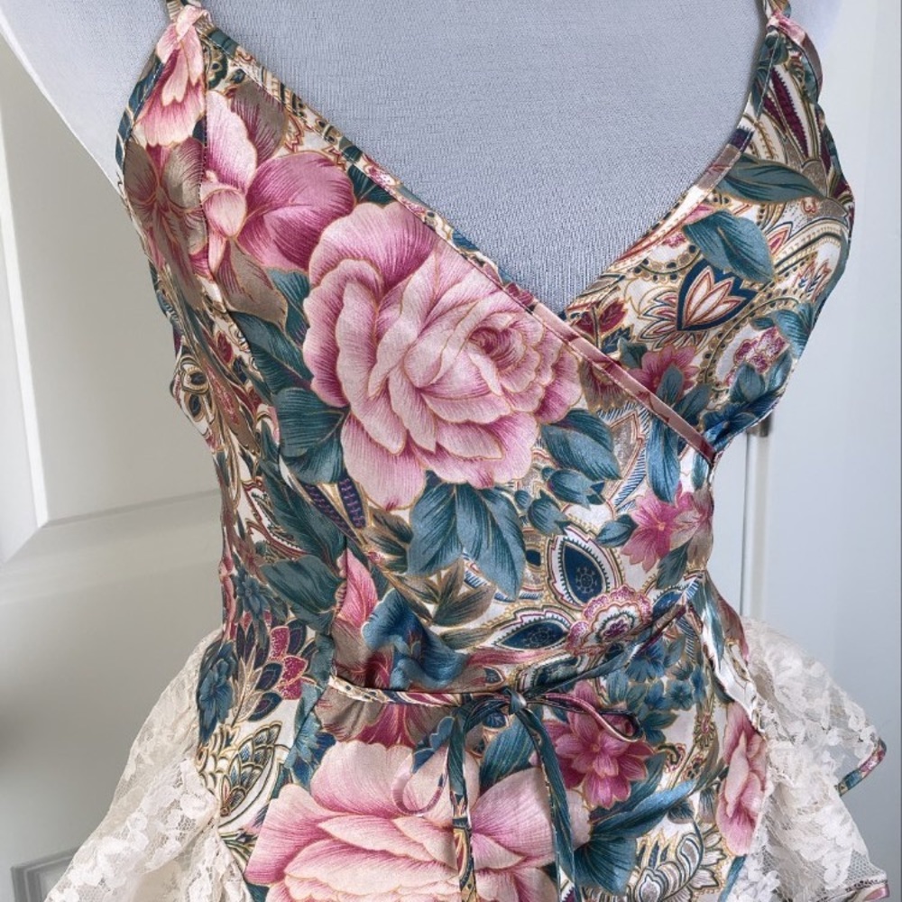 Victoria Secret Gold Label Floral Teddy